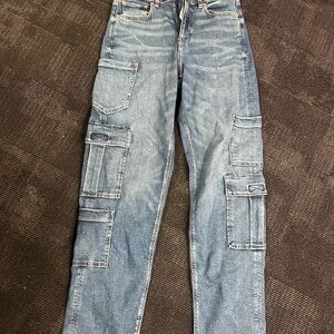 American Eagle Outfitters Blue Straight Leg Jeans